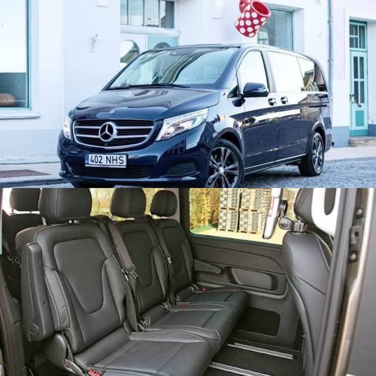 Mercedes-Benz V-Class с внешним видом и кожаным салоном